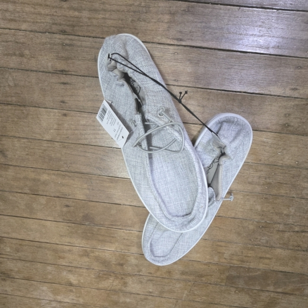 Gray Slip-On Flats